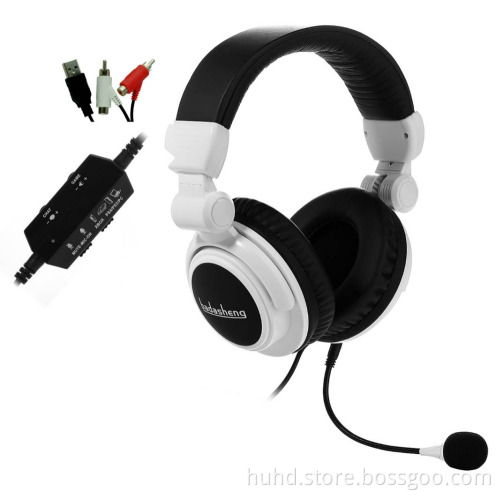 Hot wired Gaming Headphone Computer Gaming Headset foldable with Mic LED logo light for PS3/PS4/Xbox 360/Xbox one/PC/Wii